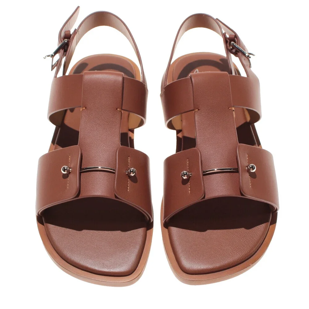Christian Louboutin NWB Chambeliss Sandals Size 43 (US 10) in Brown Leather